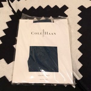 Cole Haan Luxury Tights Blue/Black Stripe S/M